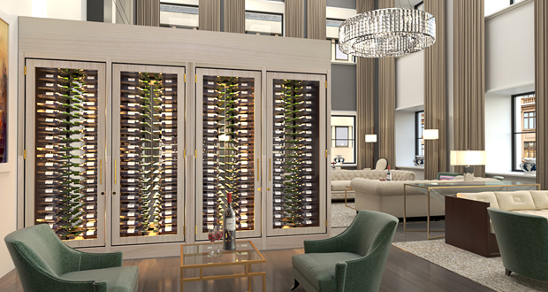 Ritz Carlton Chicago wine cabinet