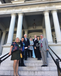 AHLA members outside the Eisenhower Executive Building at the White House.