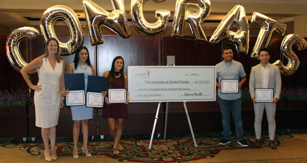 Shelly Weir and UCF Scholarship Recipients AHLEF