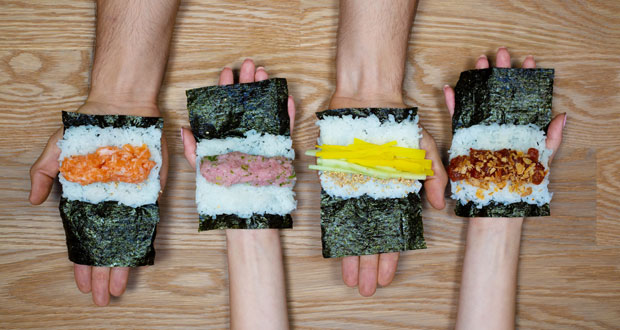 Handrolls from Tekka Bar - food halls (Photo credit: Alan Weiner)