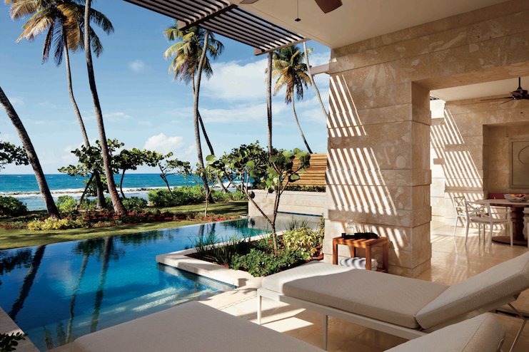 The exterior of Dorado Beach's King Suite, before Hurricane Maria