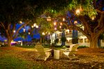 Summer Resort Garden Lanterns and Chairs