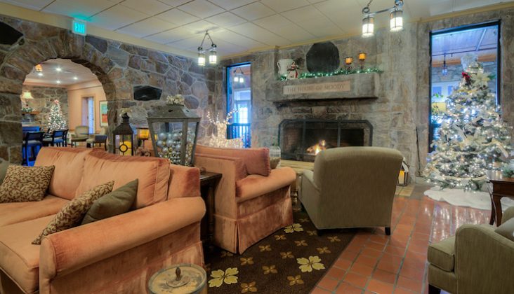 Mountain Lake Lodge's lobby after the renovation