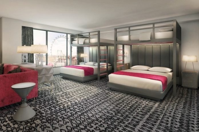 Flamingo Las Vegas Bunk Bed Room