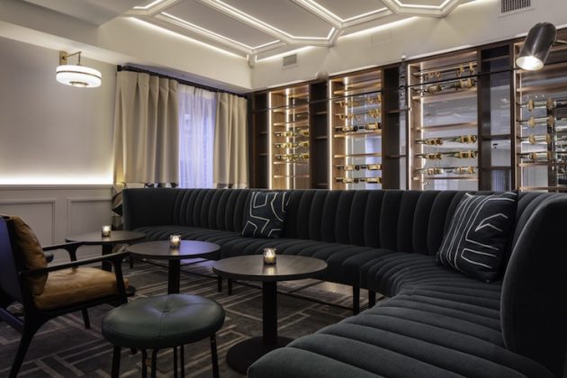 Fairfax at Embassy Row Sally Restaurant Lounge Area and Wine Wall