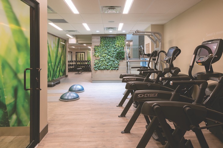 EVEN’s Athletic Studios have separate areas for stretching, strength, and cardio.