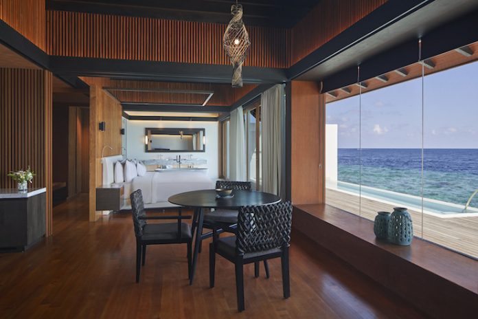 The Westin Maldives Miriandhoo Resort offers private decks and ocean views for wellness-seekers.