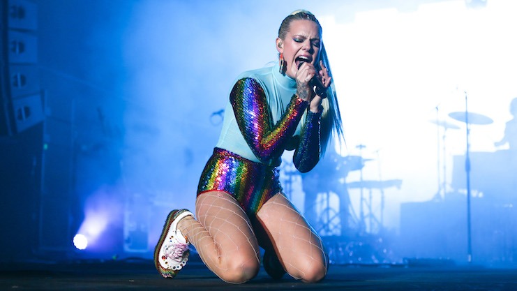 Tove Lo performs at NYC's Pride Island festival in 2018.