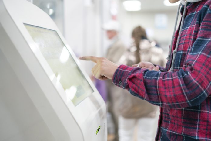 Self checkout kiosk - lobby retail