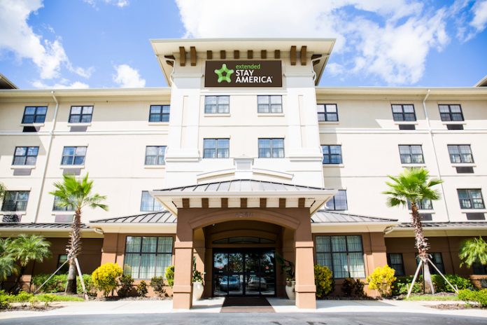 The recently-converted Extended Stay America in Lakeland, Fla.
