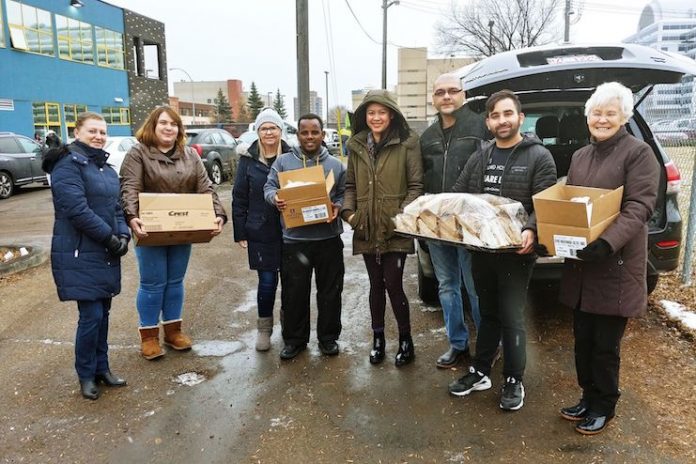 Concord Hospitality associates deliver food.