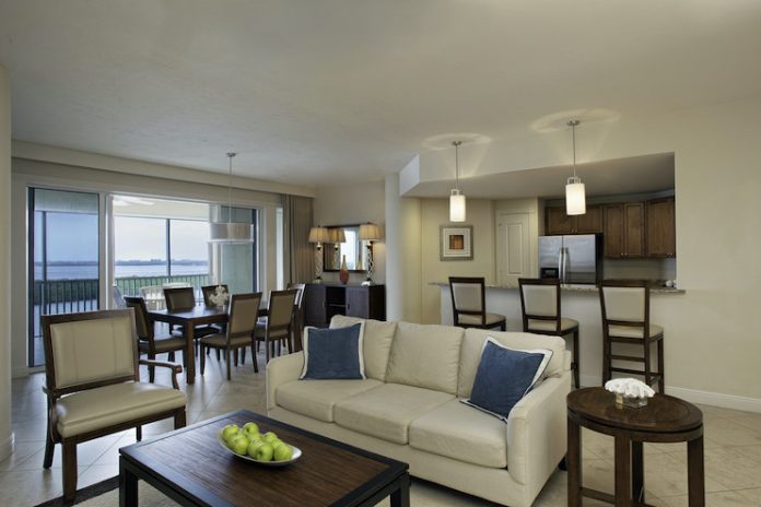 A suite at The Westin Cape Coral Resort at Marina Village