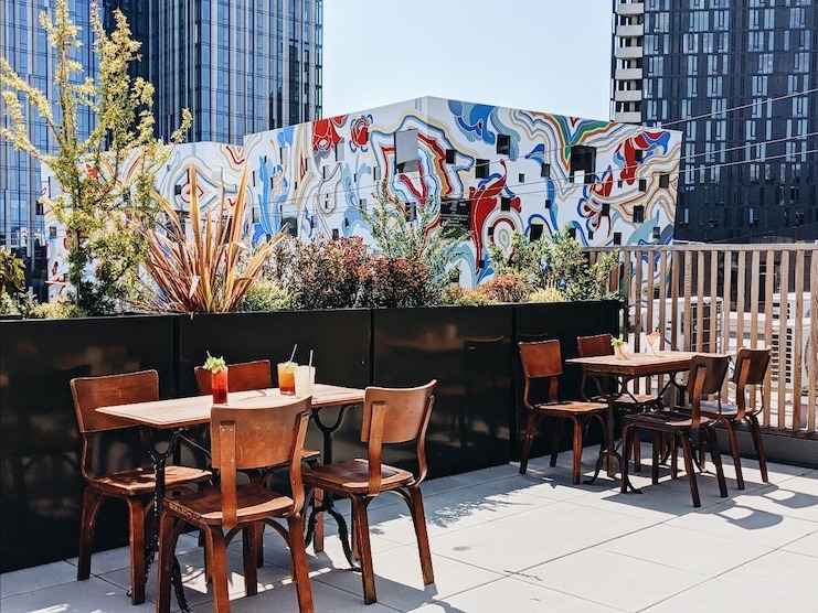 Portland's newest rooftop bar, Lady of the Mountain. Photos by Kari Young.