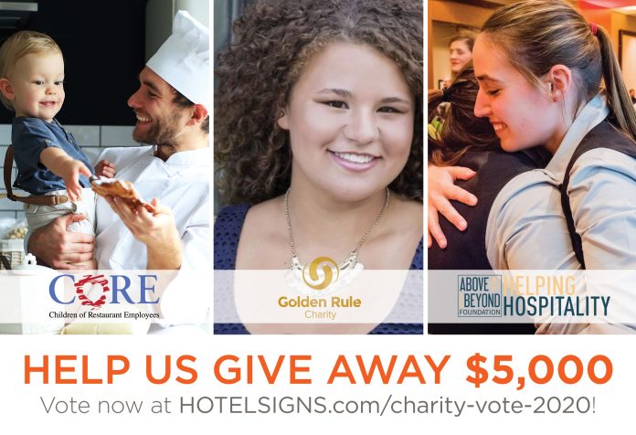 HOTELSIGNS.com charity event 2020