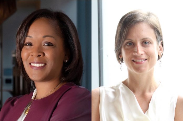 AHLAF Trustee Malaika Myers, chief human resources officer at Hyatt, and Board Secretary/Treasurer Julienne Smith, SVP of upscale development and transactions and asset management at IHG