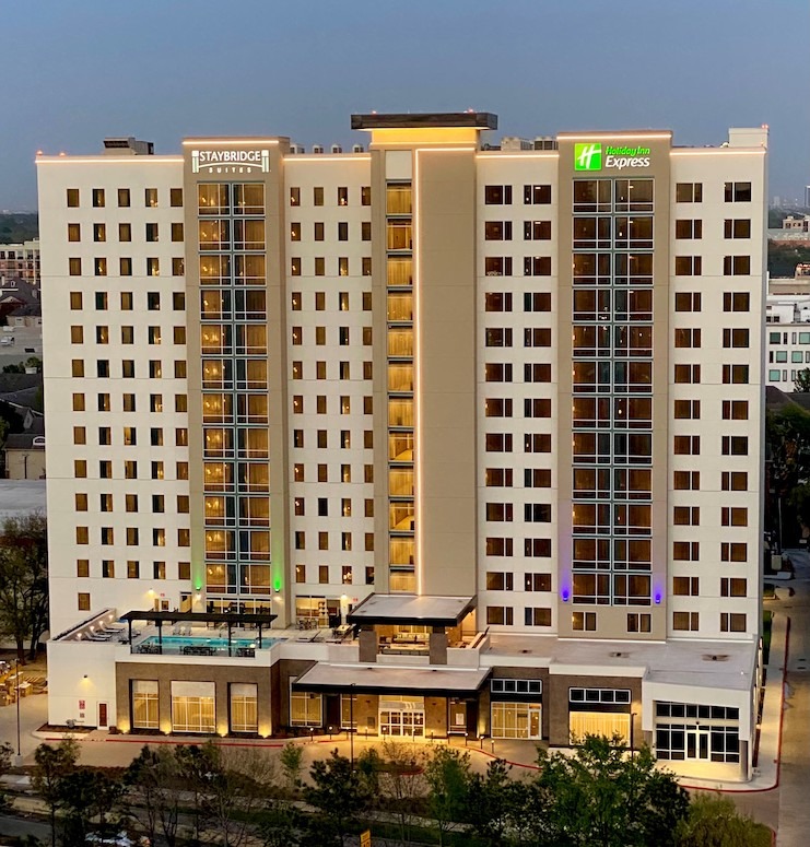 Holiday Inn Express/Staybridge Suites dual - brand hotel in Houston Galleria area