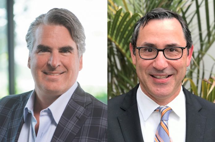 Following TPG’s acquisition of Marshall Hotels and Resorts, Mike Marshall (left) will serve as president and CEO of the combined companies. Robert Leven (right) is chief investment officer, The Procaccianti Companies.