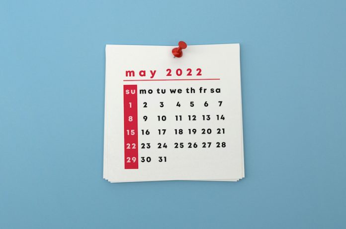 May 2022 Calendar