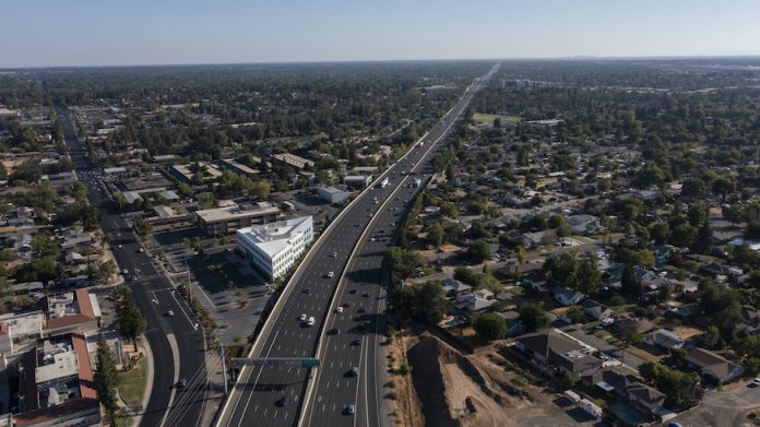 Aerial view of Roseville, California