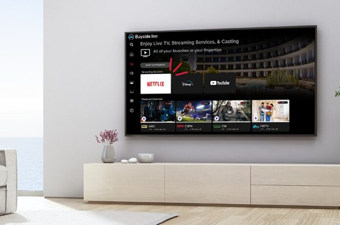 DISH DISH Business entertainment screen