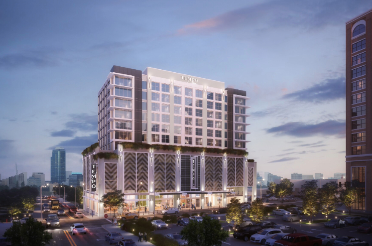 Tempo by Hilton Nashville Midtown Celebrates Topping Out Milestone