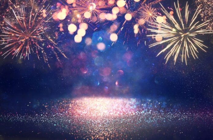 Fireworks July 4th stock