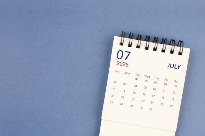 July calendar